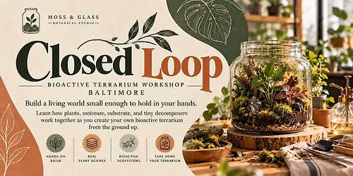 Closed Loop: Bioactive Terrarium Workshop Baltimore
