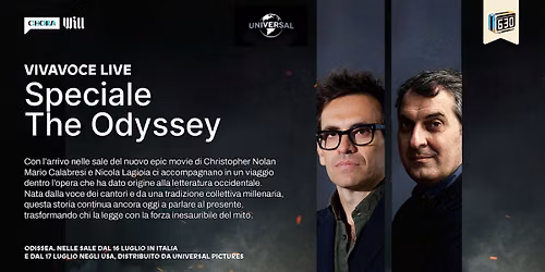 VIVAVOCE Live - Speciale The Odyssey con Mario Calabresi e Nicola Lagioia