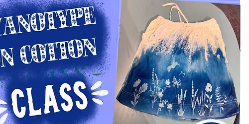 Cyanotype On Cotton Fabric w\/ Angelica