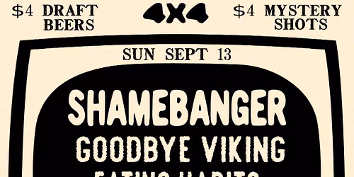 K*ll THE KEG w\/ Shame Banger, Goodbye Viking, Eating Habits, Head Honcho, Comet Cult