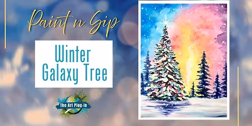 Paint n Sip - Winter Galaxy Tree