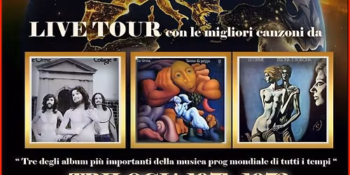 LE ORME in Concerto | Trilogia '71-'73 | Roma, CrossRoads Live Club