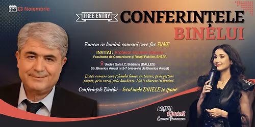 \ud83c\udf1f Conferin\u021bele Binelui \u2013 locul unde BINELE se spune \ud83c\udf1f