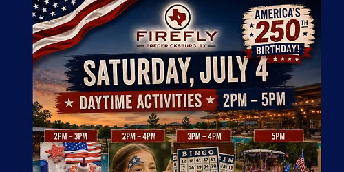 4th of July Family Activities - Crafts, Face Painting, Bingo and ParadeDon't Miss Out! 