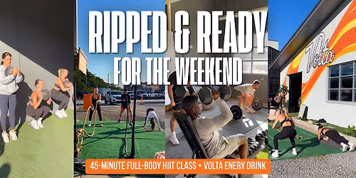 Ripped & Ready for the Weekend at Volta Cafe