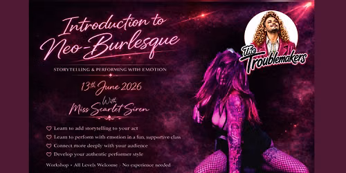 Introduction to Neo Burlesque with Miss Scarlet Siren