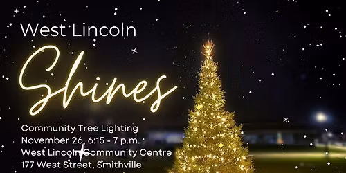 West Lincoln Shines: Community Tree Lighting