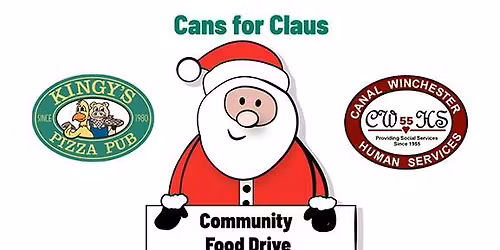 Kingy's Pizza Holiday Cans for Claus
