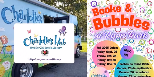 Books and Bubbles at Ryon Park