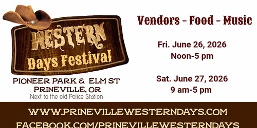 2026 Prineville Western Days Festival