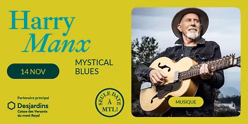 Harry Manx - Mystical blues | Th\u00e9\u00e2tre Outremont, Montr\u00e9al