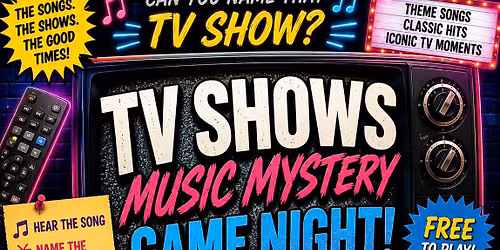 TV SHOWS Music Mystery Game Night