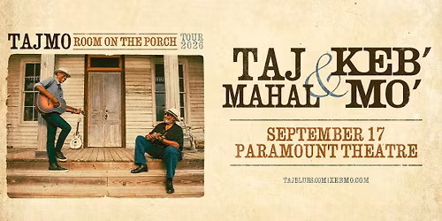 Taj Mahal & Keb' Mo': Room On The Porch Tour | Denver, CO