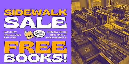 FREE BOOK SIDEWALK SALE at Bobzbay Books