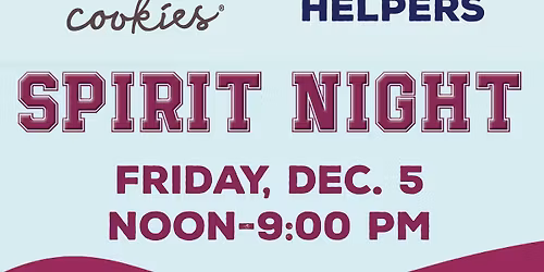 PHE Spirit Night at Great American Cookies & Marble Slab