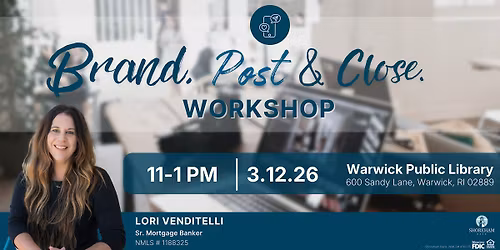 Brand, Post & Close. Social Media Workshop