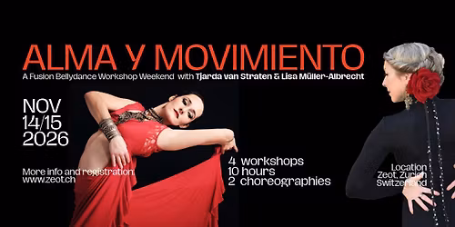 Alma y Movimiento - a Fusion Bellydance weekend with Tjarda & Lisa