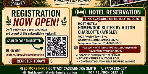 19th Bi Annual Taylor Family Reunion