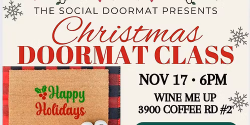 Book & Holiday Doormat Paint Party