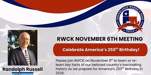 RWCK General Meeting-Randolph Russell