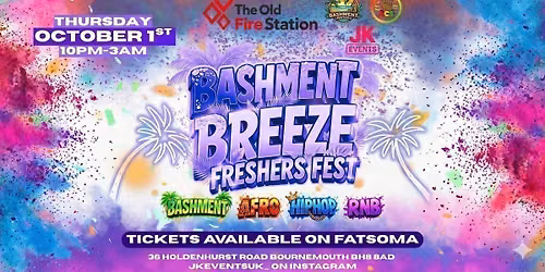 BASHMENT BREEZE: FRESHERS FEST\ud83c\udf34