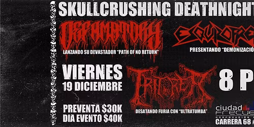 \u2620 SKULLCRUSHING DEATHNIGHT III \u2013 Medell\u00edn \u2620