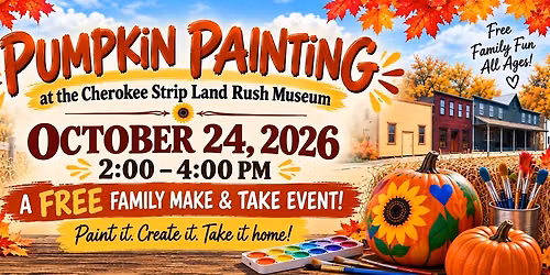 Pumpkin Painting at the Cherokee Strip Land Rush Museum