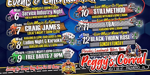 STILLMETHOD Returns to Peggy's Corral