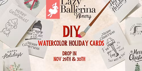 DIY Watercolor Holiday Cards