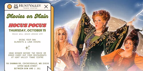 Movies on Main - Hocus Pocus