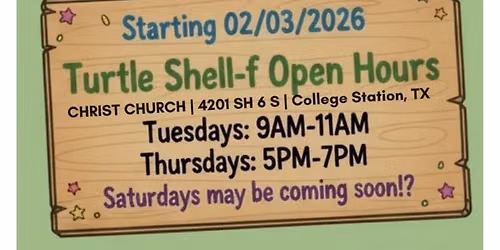 FREE DIAPERS at Turtle Shell-f Food Pantry (B\/CS)