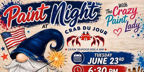 Sparkler a paint event at Crab De Jour