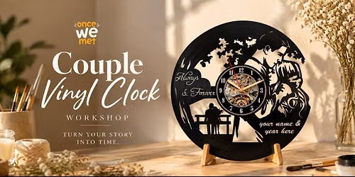 Couple Vinyl Clock