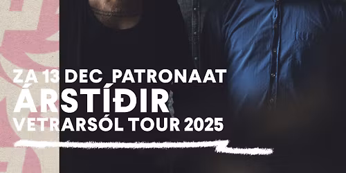 \u00c1rst\u00ed\u00f0ir \u2013 Vetrars\u00f3l Tour 2025 | Patronaat Haarlem