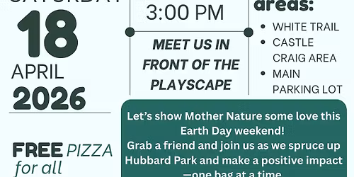 Celebrate Earth Day with a Hubbard Park Clean-Up!