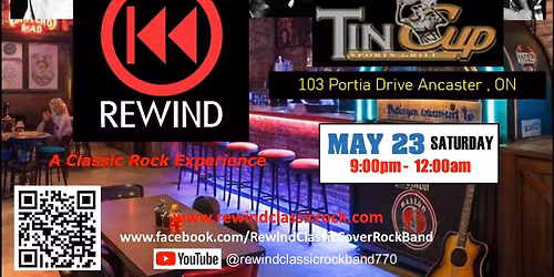 REWIND at the Tin Cup in Ancaster