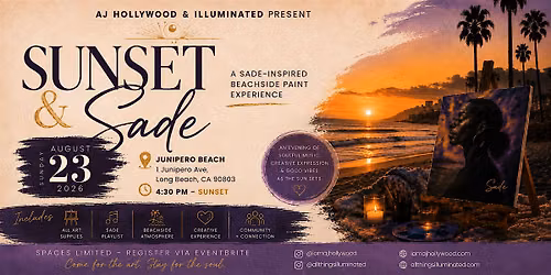 Sunset & Sade: A Sade Inspired Beachside Paint Experience