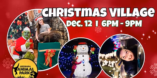 Christmas Village 2025 with Santa and The Grinch