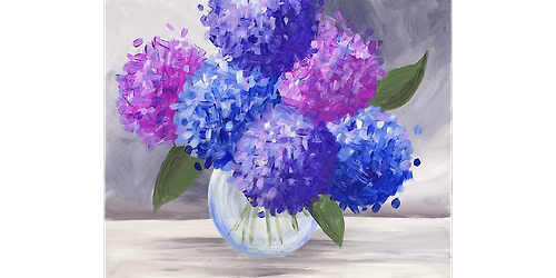 Lovely Hydrangeas   - Paint and Sip in Boston | Classpop!\u2122