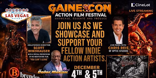 "GainesCon Action Film Festival - Las Vegas."
