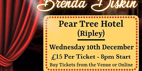 Pear Tree Hotel (Ripley) Psychic Night with the amazing Brenda Diskin