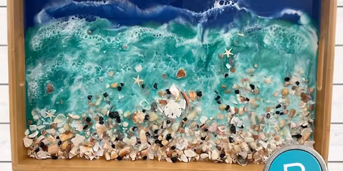 Ocean on Bamboo Tray w\/ Marla and Kathy $70.00