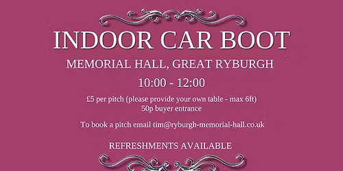 Indoor Car Boot