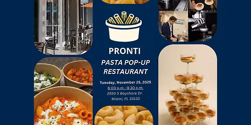 Pronti Pasta Pop-Up Restaurant