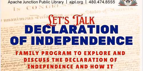 Let\u2019s Talk: Declaration of Independence