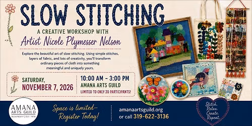 SLOW STITCHING with Artist Nicole Plymesser Nelson