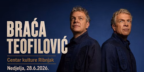 Bra\u0107a Teofilovi\u0107 na terasi Centra kulture Ribnjak
