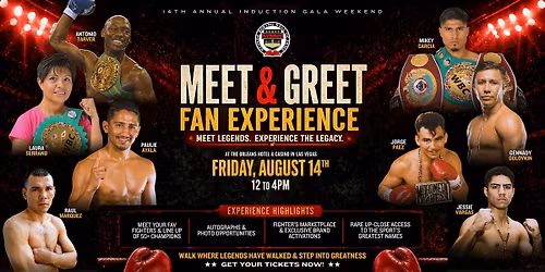 Meet Boxing Legends: NVBHOF Fan Experience | Las Vegas Boxing Event