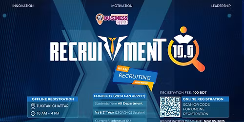 10th RUBC Recruitment