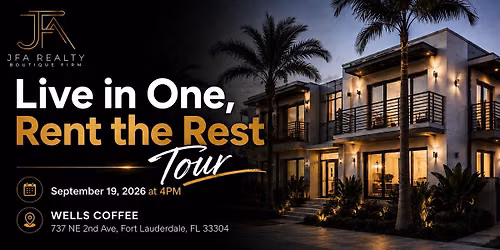 Live in one, Rent the Rest Tour - September 2026